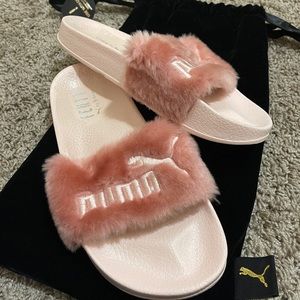Fenty x Puma fur slides